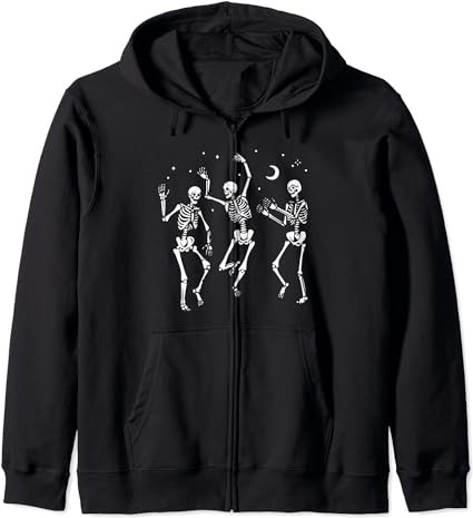 Zip Up Skeleton Hoodie