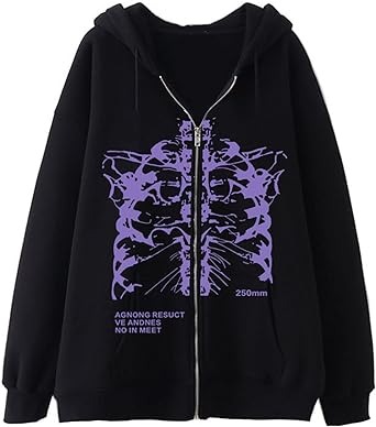 Skeleton Zip Hoodie