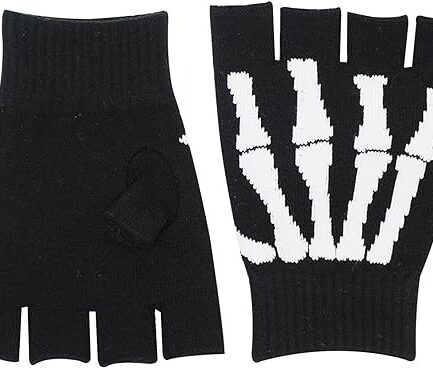 Fingerless Skeleton Gloves